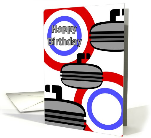 Curling Birthday card (771497)