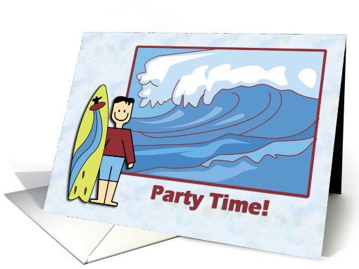 Surfing Boy Party Invitation card (771529)