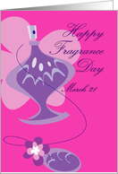 Fragrance Day March 21 Perfume Bottle card