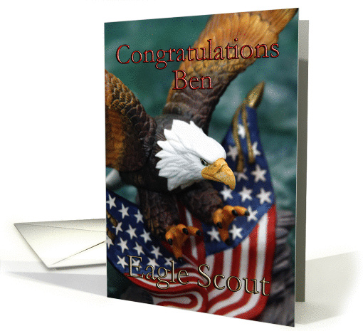 Eagle Scout Congratulation Personalized Ben card (927054)