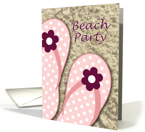 Beach Party Invitation card (933029)