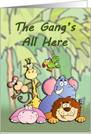 Jungle Gang Birthday Card