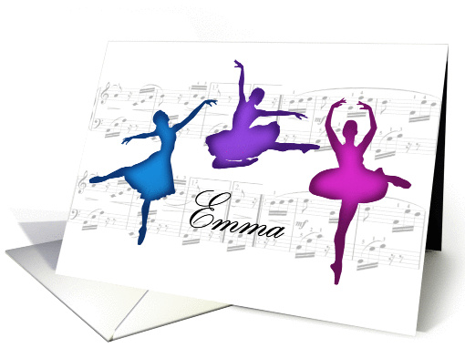 Ballet Note Card for Emma card (988487)