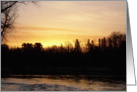 Mississippi River Sunrise, photography card