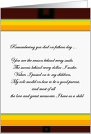 Remember you Dad card