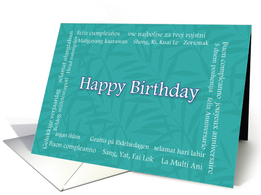 Happy Birthday in every languange card (629548)