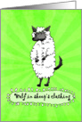 Wolf in sheep’s clothing, Humor, green rays card