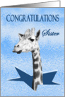 Congratulations on breaking glass ceiling, To sister card