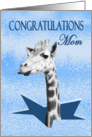 Congratulations on breaking glass ceiling, To Mom. card