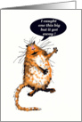 Father’s day, tall stories, the one that got away.Cat, humor card