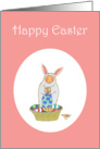 Happy Easter Bunny, for girl. card