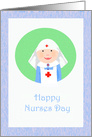 Happy Nurses Day , Nurse in uniform card