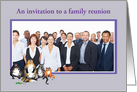Invitation Family reunion, lilac frame, custom frame, cats card