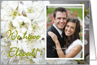 We have Eloped,white plum blossom, photocard. card