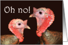 Happy Thanksgiving, two turkey gobblers.humor card