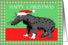 Happy Christmas,sad dog, humor card