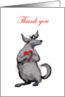 Thank you for listening, dog and heart, humor card