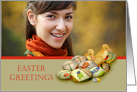 Easter Greetings, photo card, eggs and ducklings,for Mom, mother card