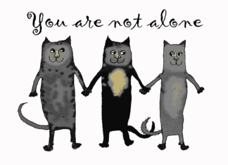 Three cats,You are...