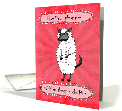 Hello there, Wolf in sheep's clothing, Humor card (1288848)