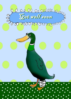 Get well soon, duck...
