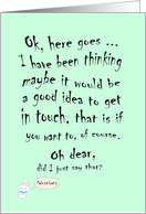 We should meet up.humor. card