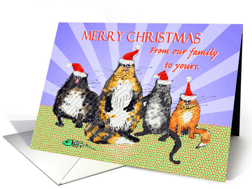 Merry Christmas from our family to yours,cats,Christmas... (1317656)