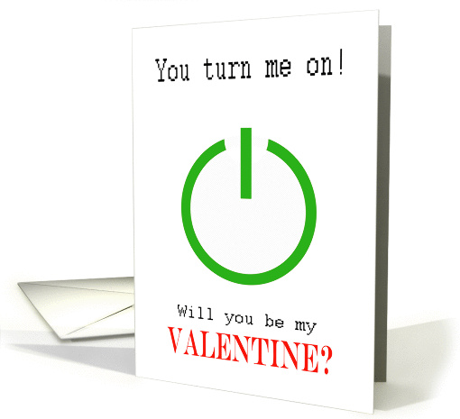 Nerdy Valentine, for partner, turn on, geeky. card (1359358)