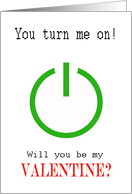 Nerdy Valentine, for partner, turn on, geeky. card