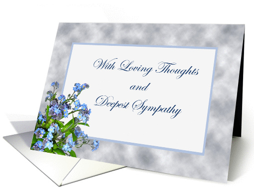 Deepest sympathy,Forget-me-not, flowers card (1399404)