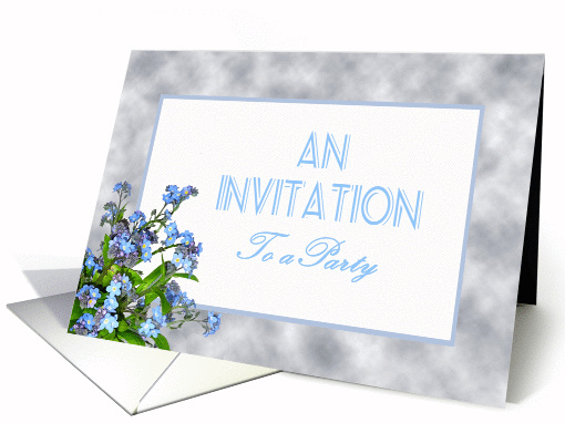 Forget me not flowers, Invitation to Party card (1404052)