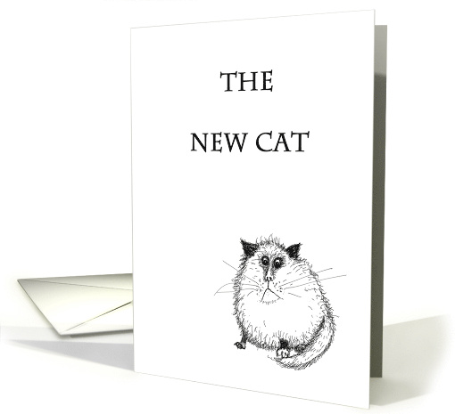 The new cat Fat Cat congratulations new pet card (1631800)