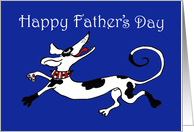 Happy Fathers Day,Spotty dog cartoon, humor card