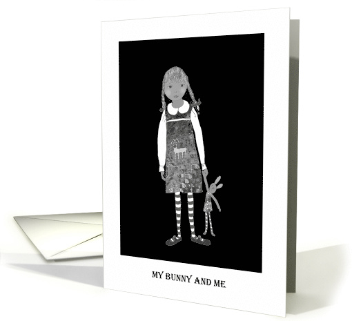 ,My Bunny and me,  Black and White card (639738)