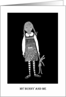 ,My Bunny and me, Black and White card