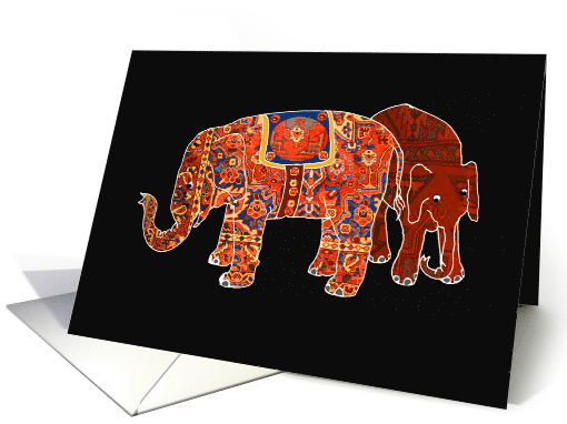 Elephants card (640488)