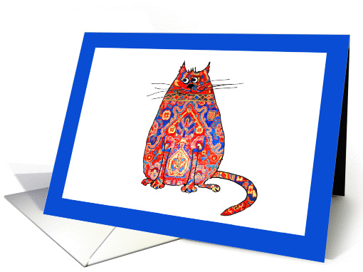 Persian Cat Illustration card (655296)