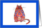 Persian Cat Illustration card
