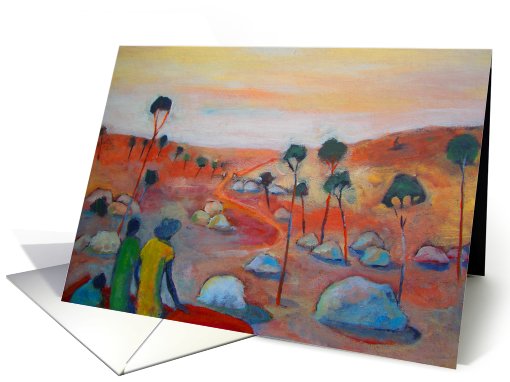 Landscape, outback Australia card (655334)