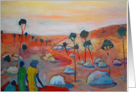 Landscape, outback Australia card