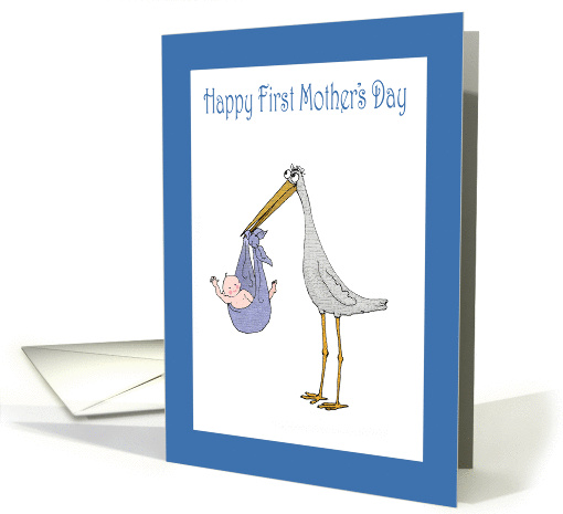 First Mother's Day, welcome new baby.First baby,humor card (800735)