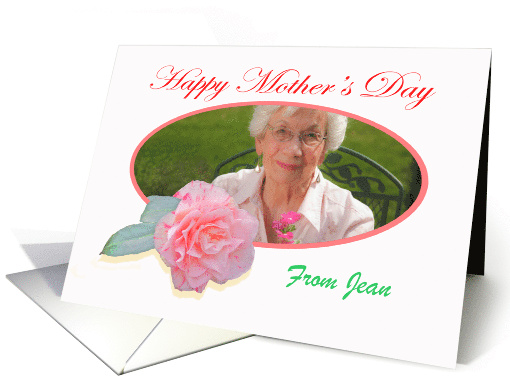 Pink striped camellia,Mother's day, photo frame. card (851494)