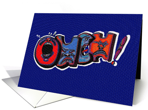 For boyfriend,Breaking up, Ouch.Goodbye card (876040)