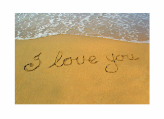 I love you, beach...