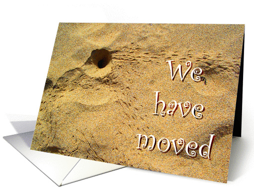We have moved, humor, new address card (925957)