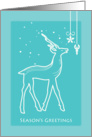 season’s greetings, reindeer card