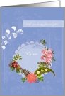 will you be my flower girl vintage composition card