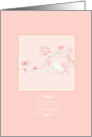 Flicitations pour votre mariage, white dove on cherry blossom branch card