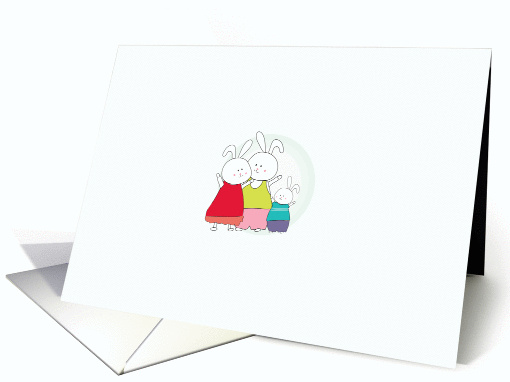 happy bunny family card (606058)