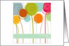 Thank You beautiful stylized flowers card